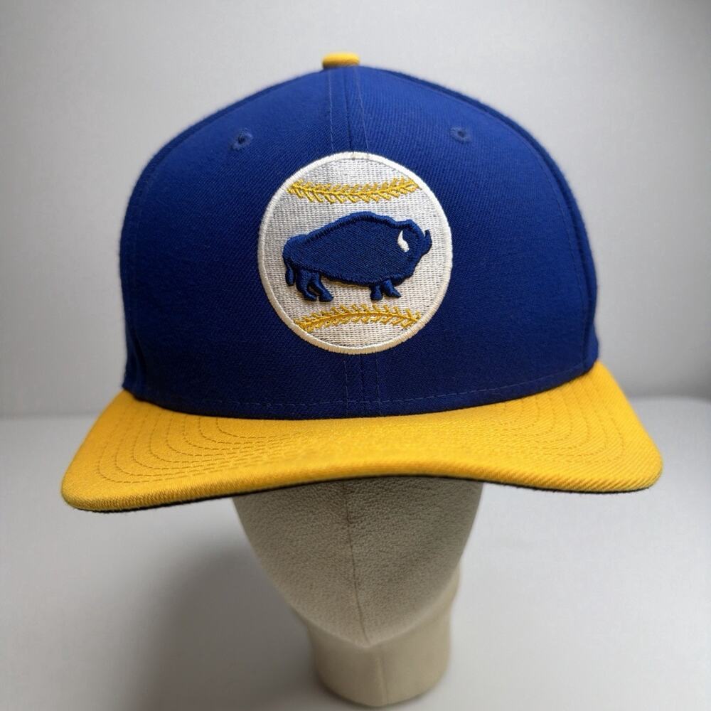 Buffalo Bisons MILB Hat Size 7 3/8 New Era 59fifty fitted 5950 Sabres Blue Jays